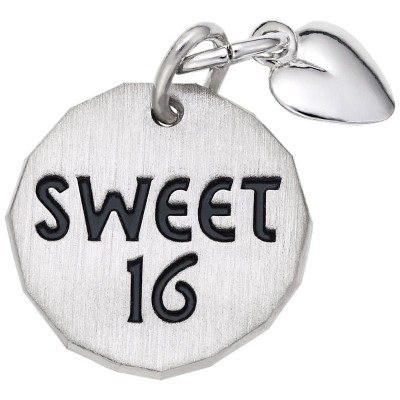 Sweet 16 Tag W/Heart