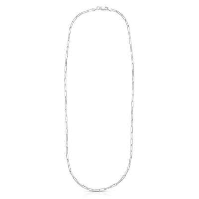 Silver 24" Paperclip Chain 2.95mm