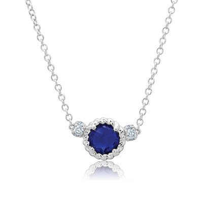 Lab-Grown Sapphire Chain Necklace