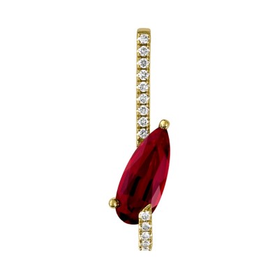 Lab-Grown Ruby Pendant