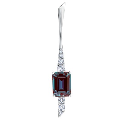 Lab-Grown Alexandrite Pendant