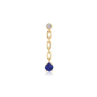 Lab-Grown Sapphire Dangle Pendant