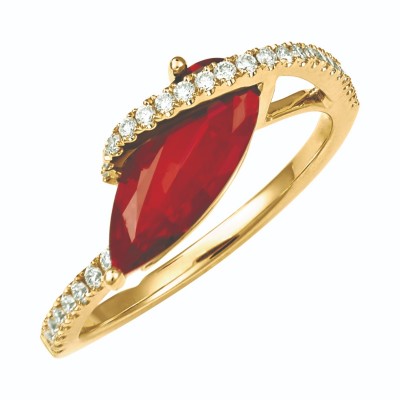 Lab-Grown Ruby Ring