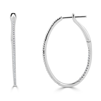 Sachs Signature Oval Hoop Earrings