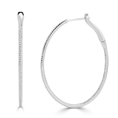 Sachs Signature Oval Hoop Earrings