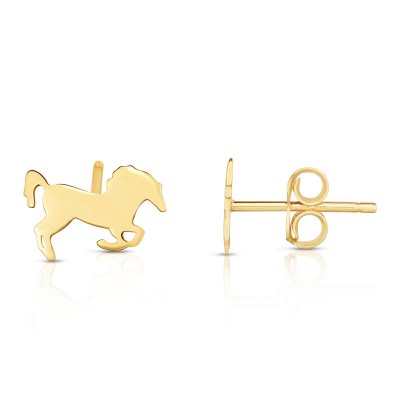 14K Horse Studs