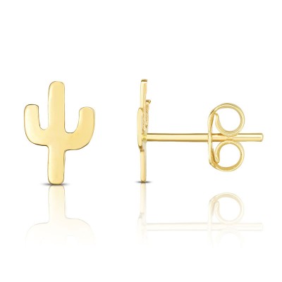 14K Mini Cactus Studs