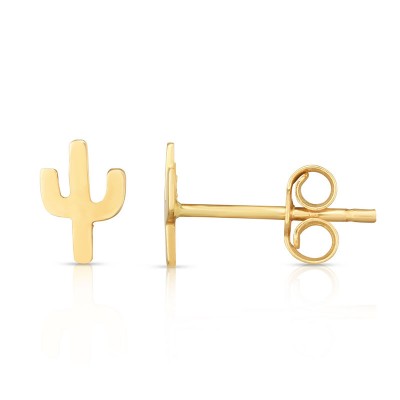 14K Large Cactus Studs