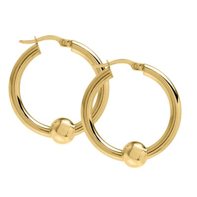 14K Yellow Gold Cape Cod 26mm Hoop Earrings