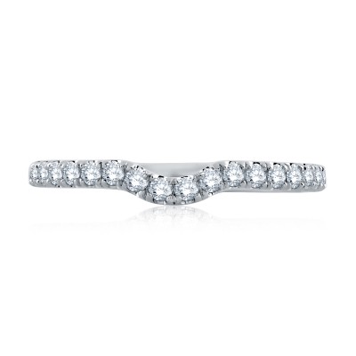 14K White Gold 0.42Ctw Semi Mount .