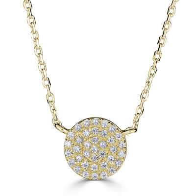 Sachs Signature 14KY 18" .20Ctw Round G-H/SI Diamond Circle Necklace