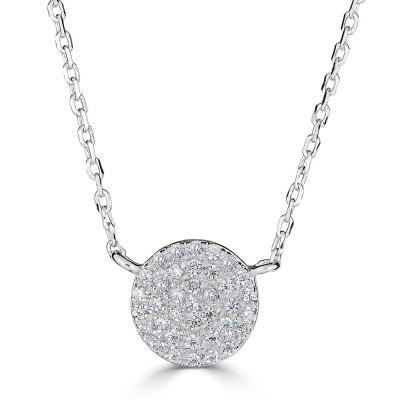 Sachs Signature .12ctw Circle Necklace