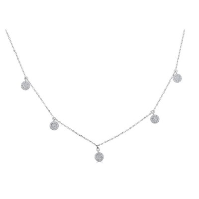 Sachs Signature Hanging Circle Necklace