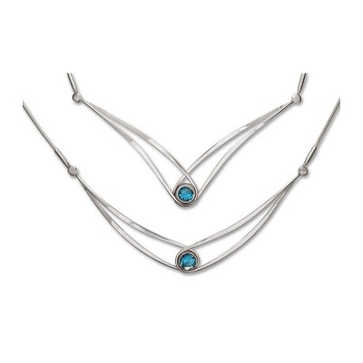 Bt Gemstone Swing Necklace