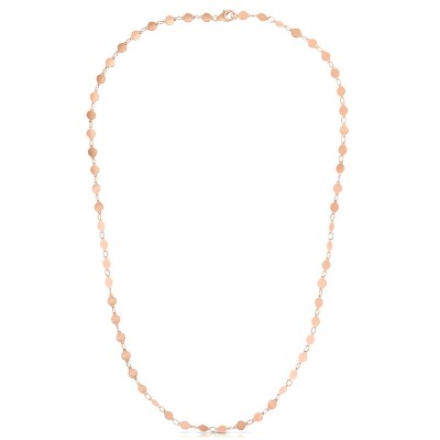 14K Rose 18" Round Mirror Chain