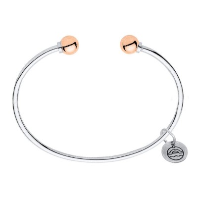 SS/14RG 2 Bead Cape Cod Cuff Bracelet