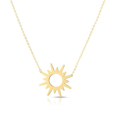 14K Starburst Necklace