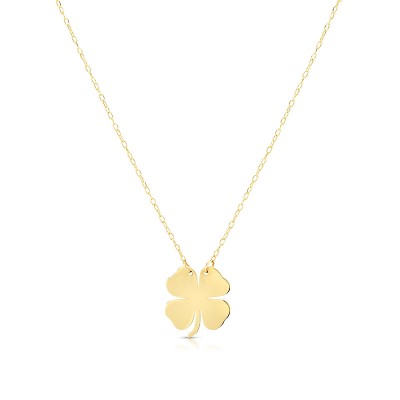 14K Clover Necklace