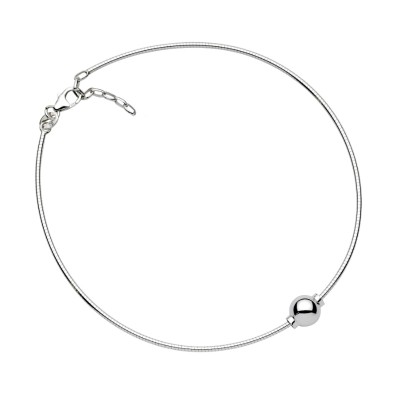 SS Single Bead Cape Cod Omega Anklet