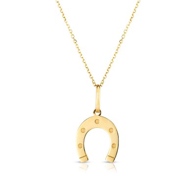 14K Horsehoe Pendant