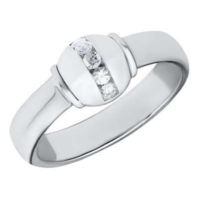 CC SS CZ BEAD RING SZ6