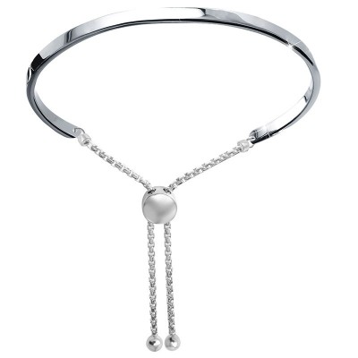 Sterling Silver Id Friendship Rhodium Bracelet