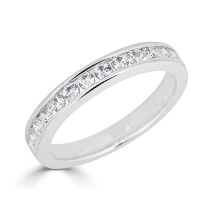 Sachs Signature Channel Prong .50ctw Wedding Band