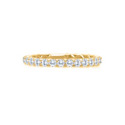 14K Yellow Gold  Semi Mount Diamond Wedding Band