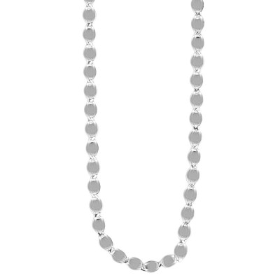 14K White 18" Fancy Mariner 2.2mm Chain