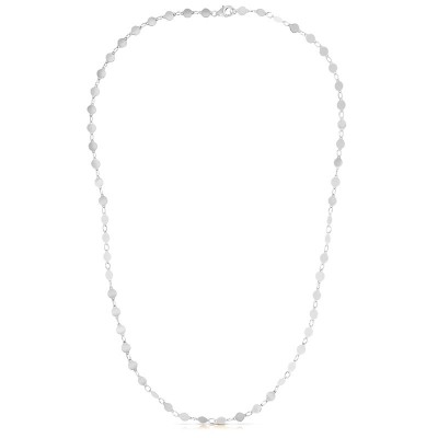 14K 18" White Round Mirror Chain