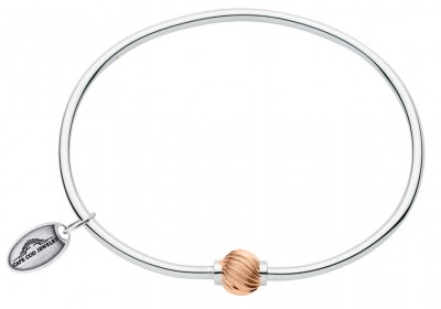 SS/RG Swirl Bead Cape Cod Bracelet