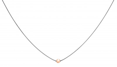 SS/RG Cape Cod Bead Necklace 18"