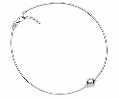 SS Single Bead Cape Cod Omega Anklet