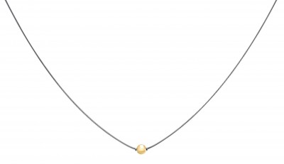 SS/ YG Cape Cod Bead Necklace 18"