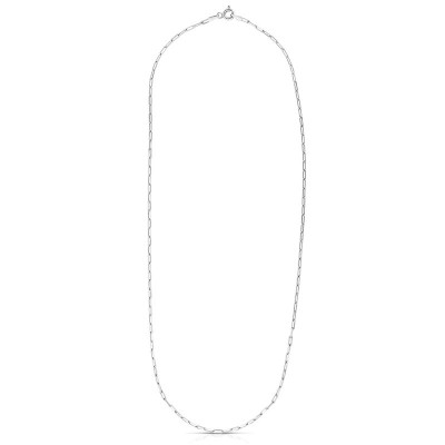Silver 20" Paperclip Chain 1.8mm