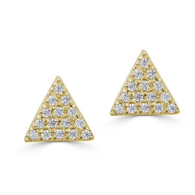 Sachs Signature Triangle Stud Earrings