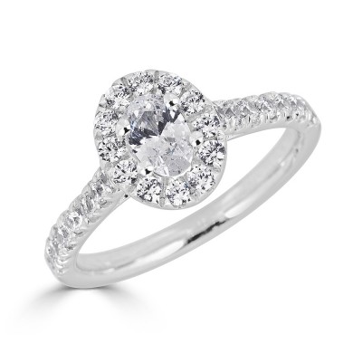 Sachs Signature 1CTW Oval Halo Engagment Ring