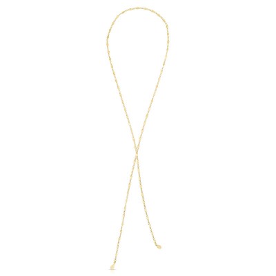 14K 38" Yellow Endless Scarf Necklace