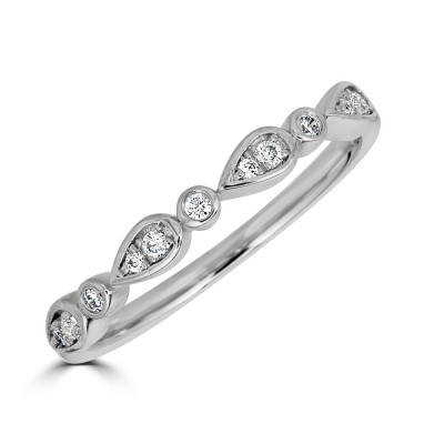 Sachs Signature Stackable Bezel Pear Ring