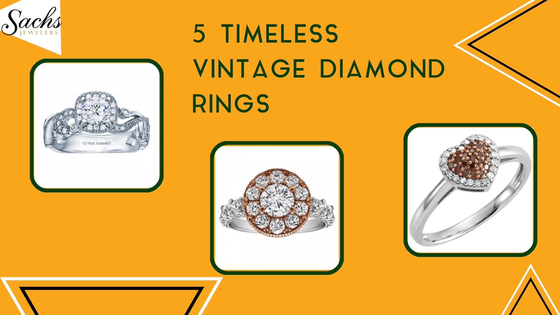 Lady's Vintage Diamond Engagement Ring - Ruby Lane
