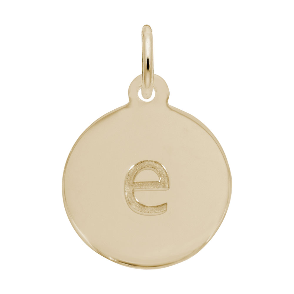 Petite Initial Disc - Lower Case Block E