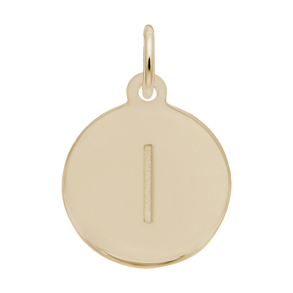 Petite Initial Disc - Lower Case Block L