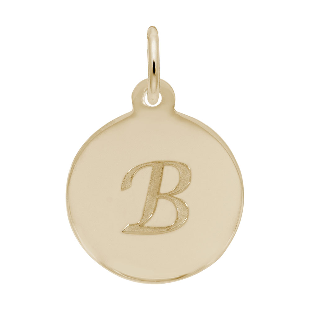 Petite Initial Disc - Script B