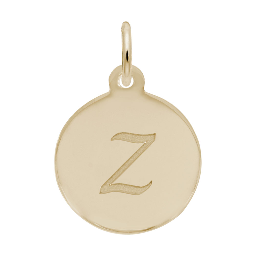 Petite Initial Disc - Script Z