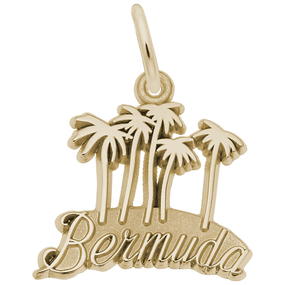 Bermuda Map W/Palms