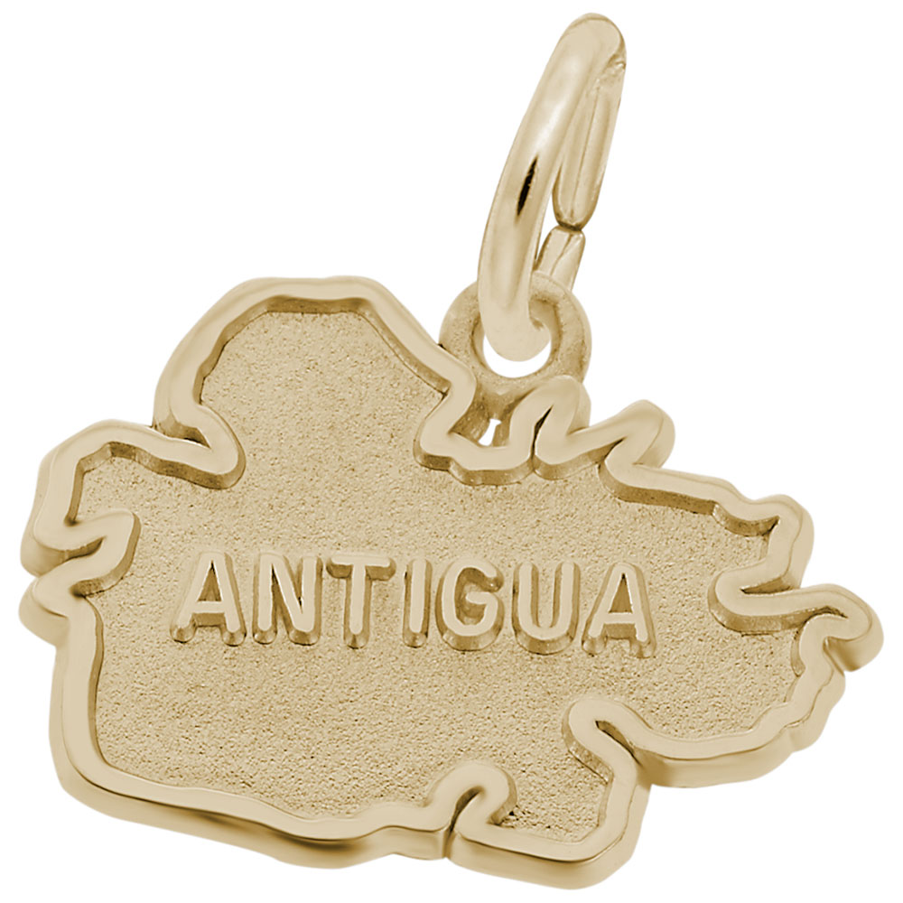 Antigua Map W/Border