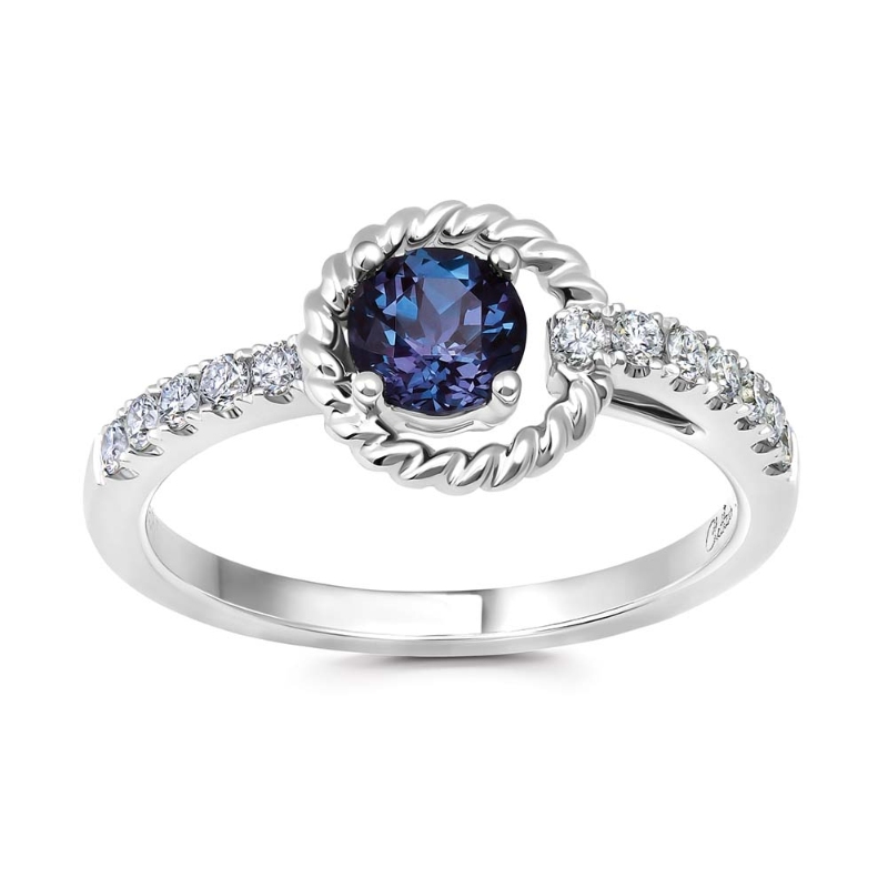 Lab-Grown Alexandrite Ring