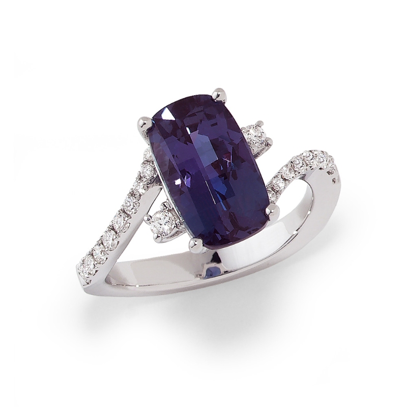 Lab-Grown Alexandrite Ring