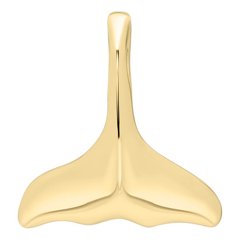 14K Yellow Gold Small Whale Tail Neck-18