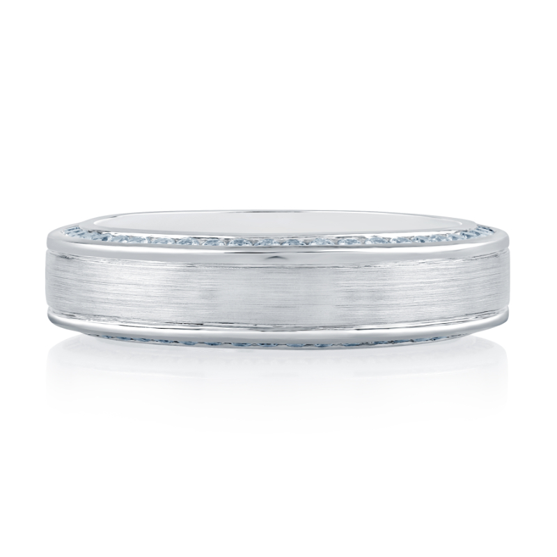 Channel Set Men's Wedding Band-1